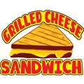 Signmission Safety Sign, 9 in Height, Vinyl, 6 in Length, Grilled Cheese Sandwich, 48-Grilled Cheese Sandwich D-DC-48-Grilled Cheese Sandwich